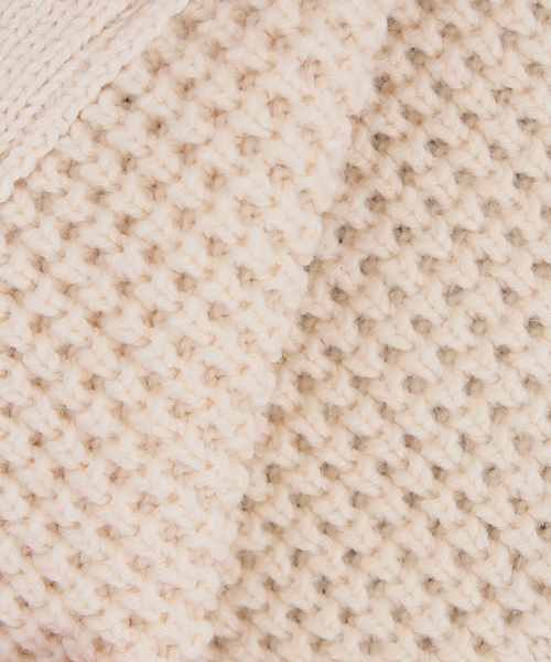 セール】ワッフルバイカラーニットジャケット◇（ノーカラー