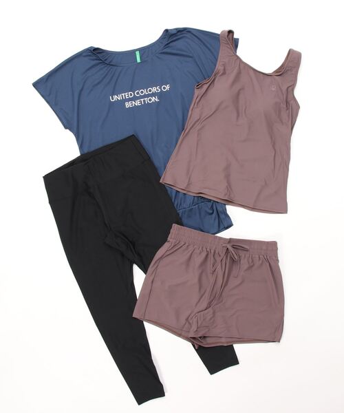 BENETTON (UNITED COLORS OF BENETTON)(ベネトンユナイテッドカラーズオブベネトン)の「【BENETTON:ベネトン】レディースレギンス付き4点セット(レギンス/スパッツ・レディース・ネイビー・XX-LARGE)」の3枚目の写真