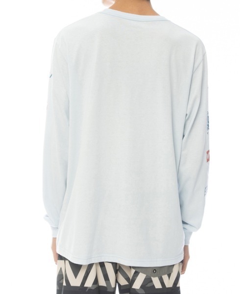 RVCA（ルーカ）の「RVCA メンズ  BRANDED SLUB LS ロングスリーブＴシャツ【2022年春夏モデル】/ルーカ長袖ロンT（Tシャツ/カットソー・メンズ・ホワイト/ブラック/ブルー系その他・SMALL/MEDIUM/LARGE/X-LARGE）」の9枚目の写真