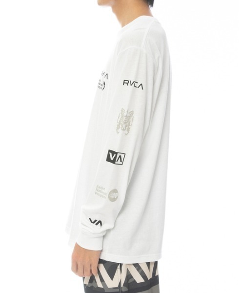 RVCA（ルーカ）の「RVCA メンズ  BRANDED SLUB LS ロングスリーブＴシャツ【2022年春夏モデル】/ルーカ長袖ロンT（Tシャツ/カットソー・メンズ・ホワイト/ブラック/ブルー系その他・SMALL/MEDIUM/LARGE/X-LARGE）」の4枚目の写真
