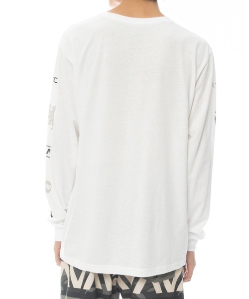 RVCA（ルーカ）の「RVCA メンズ  BRANDED SLUB LS ロングスリーブＴシャツ【2022年春夏モデル】/ルーカ長袖ロンT（Tシャツ/カットソー・メンズ・ホワイト/ブラック/ブルー系その他・SMALL/MEDIUM/LARGE/X-LARGE）」の5枚目の写真