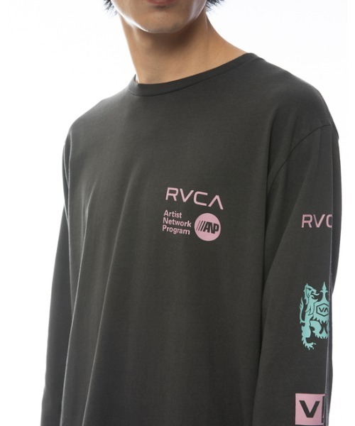 RVCA（ルーカ）の「RVCA メンズ  BRANDED SLUB LS ロングスリーブＴシャツ【2022年春夏モデル】/ルーカ長袖ロンT（Tシャツ/カットソー・メンズ・ホワイト/ブラック/ブルー系その他・SMALL/MEDIUM/LARGE/X-LARGE）」の10枚目の写真