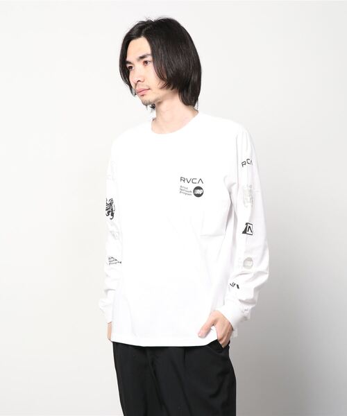 RVCA（ルーカ）の「RVCA メンズ  BRANDED SLUB LS ロングスリーブＴシャツ【2022年春夏モデル】/ルーカ長袖ロンT（Tシャツ/カットソー・メンズ・ホワイト/ブラック/ブルー系その他・SMALL/MEDIUM/LARGE/X-LARGE）」の21枚目の写真