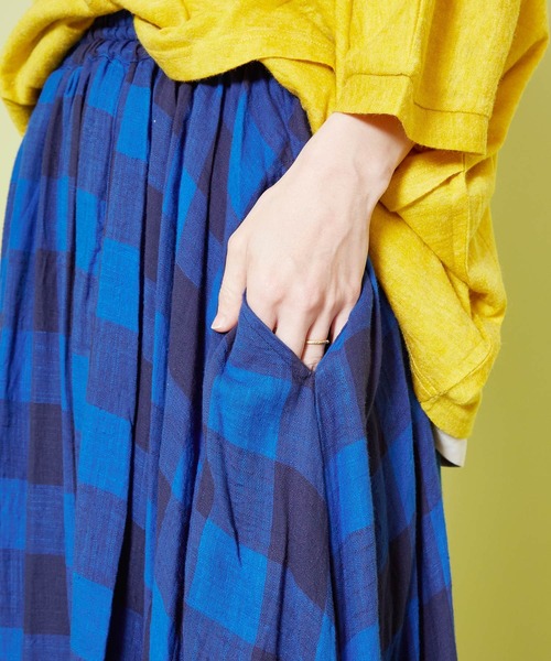 チャイハネ（チャイハネ）の「【チャイハネ】ラーティスブロックチェックスカート（スカート・レディース・レッド/ブルー/グリーン・FREE）」の17枚目の写真