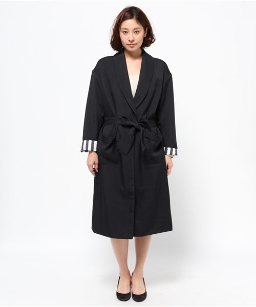 CIAOPANIC（チャオパニック）の「【Ciaopanic】ガウンコート（その他アウター・レディース・ベージュ/グレー/ネイビー・FREE）」の4枚目の写真