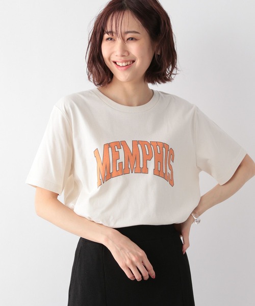 GLOBAL WORK(グローバルワーク)の「アソートプリントT半袖/266996(Tシャツ/カットソー・レディース・チャコールグレー/オフホワイト/ホワイト系その他/ベージュ/ホワイト系その他3/ホワイト/ホワイト系その他2/ダークグレー/ライトイエロー/その他3/オレンジ/ブルー/オレンジ系その他6/その他2・MEDIUM/LARGE)」の11枚目の写真