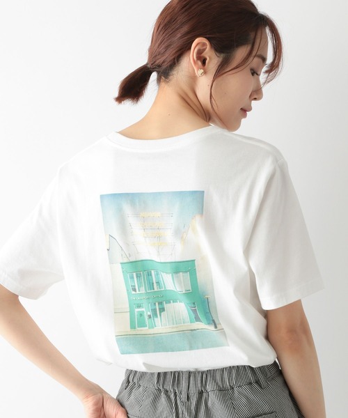 GLOBAL WORK(グローバルワーク)の「アソートプリントT半袖/266996(Tシャツ/カットソー・レディース・チャコールグレー/オフホワイト/ホワイト系その他/ベージュ/ホワイト系その他3/ホワイト/ホワイト系その他2/ダークグレー/ライトイエロー/その他3/オレンジ/ブルー/オレンジ系その他6/その他2・MEDIUM/LARGE)」の5枚目の写真