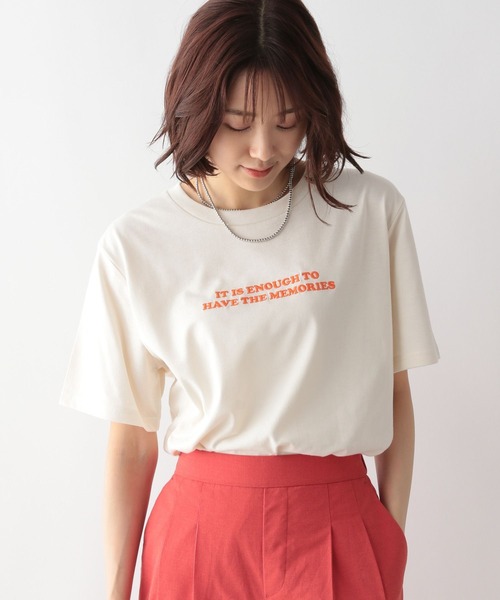 GLOBAL WORK(グローバルワーク)の「アソートプリントT半袖/266996(Tシャツ/カットソー・レディース・チャコールグレー/オフホワイト/ホワイト系その他/ベージュ/ホワイト系その他3/ホワイト/ホワイト系その他2/ダークグレー/ライトイエロー/その他3/オレンジ/ブルー/オレンジ系その他6/その他2・MEDIUM/LARGE)」の12枚目の写真