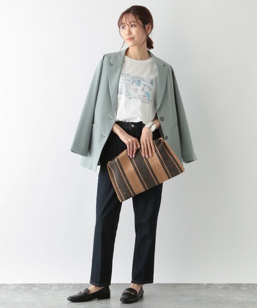 GLOBAL WORK(グローバルワーク)の「アソートプリントT半袖/266996(Tシャツ/カットソー・レディース・チャコールグレー/オフホワイト/ホワイト系その他/ベージュ/ホワイト系その他3/ホワイト/ホワイト系その他2/ダークグレー/ライトイエロー/その他3/オレンジ/ブルー/オレンジ系その他6/その他2・MEDIUM/LARGE)」の15枚目の写真