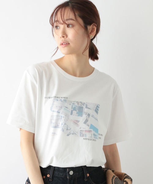 GLOBAL WORK(グローバルワーク)の「アソートプリントT半袖/266996(Tシャツ/カットソー・レディース・チャコールグレー/オフホワイト/ホワイト系その他/ベージュ/ホワイト系その他3/ホワイト/ホワイト系その他2/ダークグレー/ライトイエロー/その他3/オレンジ/ブルー/オレンジ系その他6/その他2・MEDIUM/LARGE)」の17枚目の写真