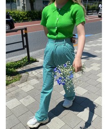 ギンガムチェックパンツ