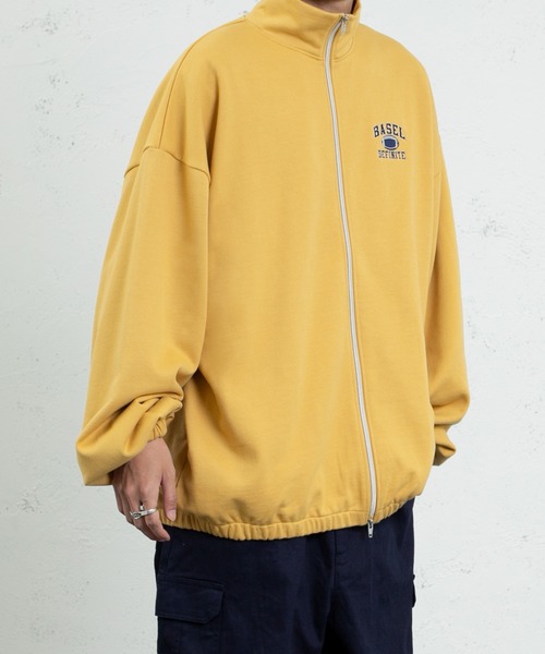 kutir（クティール）の「ラグビー刺繍ジップスウェット（セットアップ着用可！）（スウェット・メンズ・ライトグレー/グリーン/マスタード・MEDIUM/LARGE）」の3枚目の写真