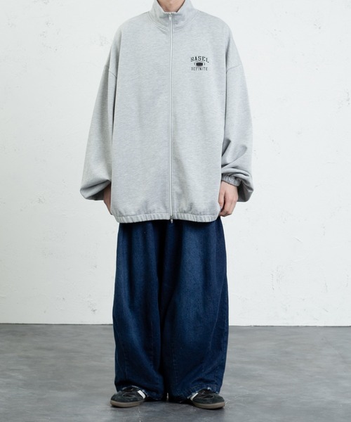 kutir（クティール）の「ラグビー刺繍ジップスウェット（セットアップ着用可！）（スウェット・メンズ・ライトグレー/グリーン/マスタード・MEDIUM/LARGE）」の7枚目の写真