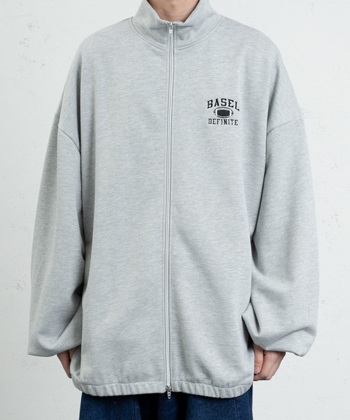 セール】ラグビー刺繍ジップスウェット（セットアップ着用可