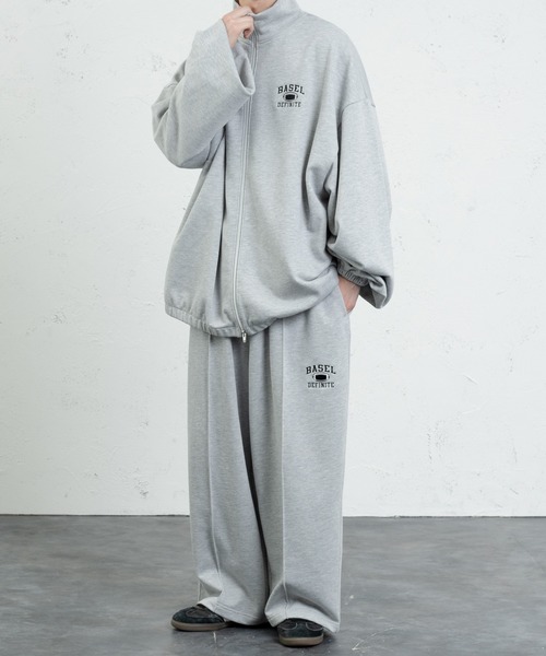 kutir（クティール）の「ラグビー刺繍ジップスウェット（セットアップ着用可！）（スウェット・メンズ・ライトグレー/グリーン/マスタード・MEDIUM/LARGE）」の5枚目の写真