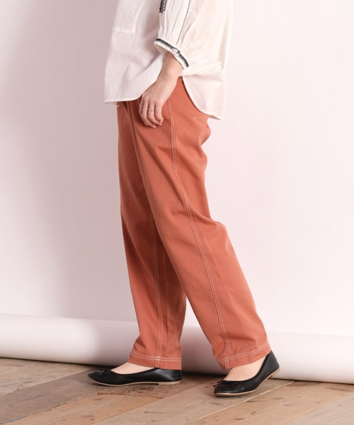cepo(セポ)の「ステッチカーブテーパードパンツ(その他パンツ・レディース・ピンク/チャコール・S/M)」の10枚目の写真