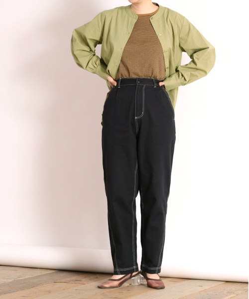 cepo(セポ)の「ステッチカーブテーパードパンツ(その他パンツ・レディース・ピンク/チャコール・S/M)」の18枚目の写真