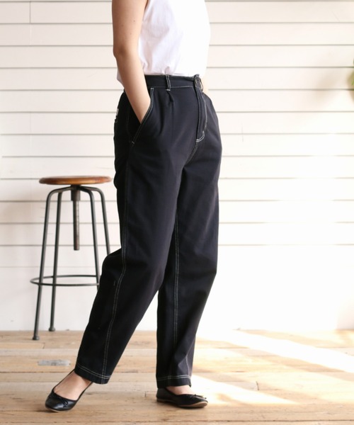 cepo(セポ)の「ステッチカーブテーパードパンツ(その他パンツ・レディース・ピンク/チャコール・S/M)」の21枚目の写真