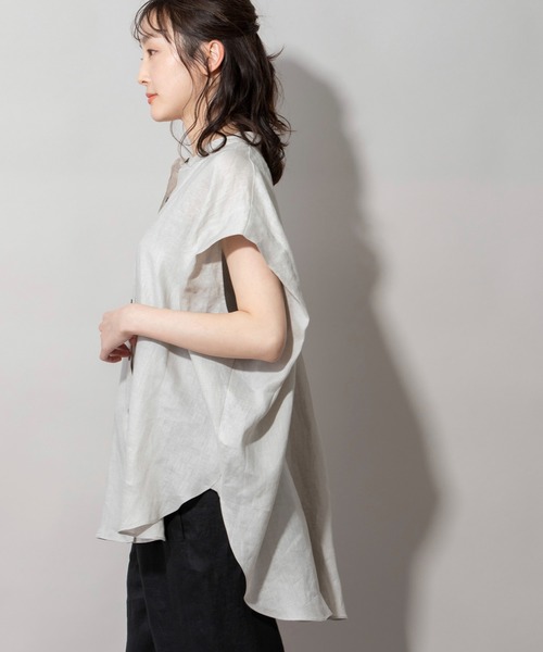 Munich｜22SS ローズピンク 60sフレンチリネンビッグシャツ Munich（ミューニック）の「60sライトフレンチリネンビッグ