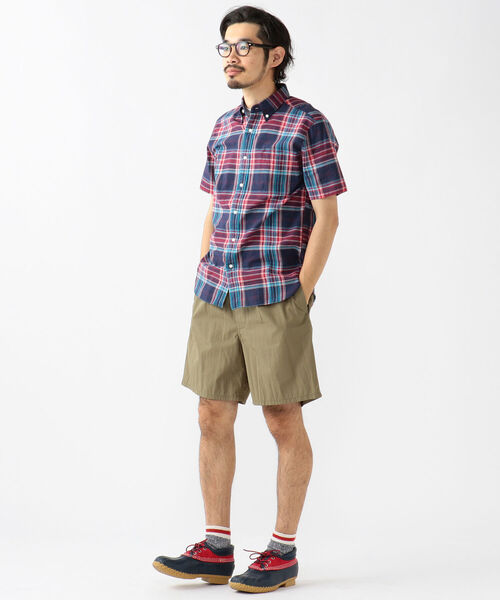 BEAMS PLUS（ビームスプラス）の「BEAMS PLUS / インディアン マドラスチェック ショートスリーブ ボタンダウン シャツ（シャツ/ブラウス・メンズ・ネイビー/グリーン/レッド/その他・LARGE/SMALL/X-LARGE/MEDIUM）」の10枚目の写真