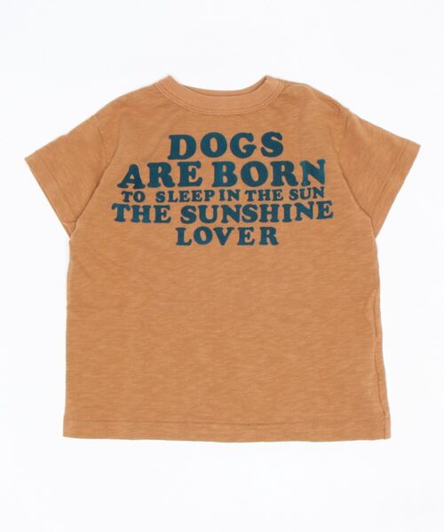 DENIM DUNGAREE(デニムダンガリー)の「天竺 SNOOPY BORN Tシャツ(Tシャツ/カットソー・キッズ・ブラック/ライトブラウン/ホワイト・100/110/120/90)」の3枚目の写真