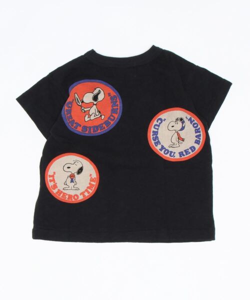DENIM DUNGAREE(デニムダンガリー)の「天竺 SNOOPY BORN Tシャツ(Tシャツ/カットソー・キッズ・ブラック/ライトブラウン/ホワイト・100/110/120/90)」の4枚目の写真