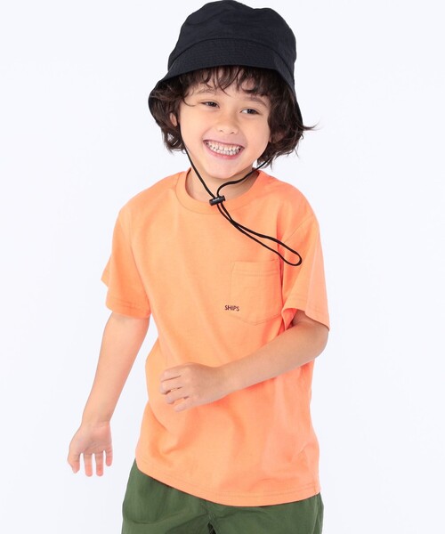 *SHIPSKIDS:100～160cm/〈家族おそろい〉SHIPSマイクロロゴTEE