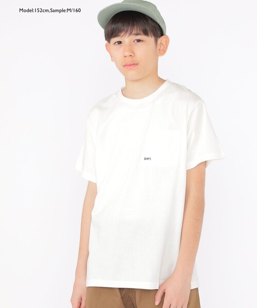*SHIPSKIDS:100～160cm/〈家族おそろい〉SHIPSマイクロロゴTEE