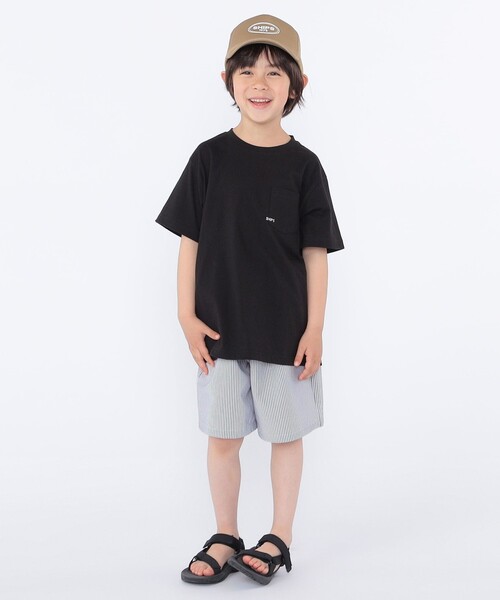 SHIPS（シップス）の「【累計販売数1万枚突破!!】【WEB限定】SHIPS KIDS:100～160cm /SHIPS マイクロロゴ Tシャツ（Tシャツ/カットソー・キッズ・ホワイト/ブラック/ライトグリーン/ネイビー/ラベンダー/キャメル/ホワイト系/オレンジ/ライトブルー・100/110/120/130/S/145/M/160）」の18枚目の写真