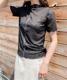 AN Closet|エーエヌ クローゼットのTシャツ/カットソー(ブラック AN Closet|エーエヌ クローゼットのTシャツ/カットソー(ブラック