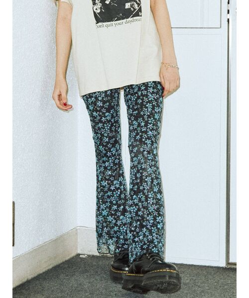 jouetie（ジュエティ）の「メッシュフィットフレアパンツ（その他パンツ・レディース・ブラック/グリーン/その他1/その他2・MEDIUM）」の3枚目の写真