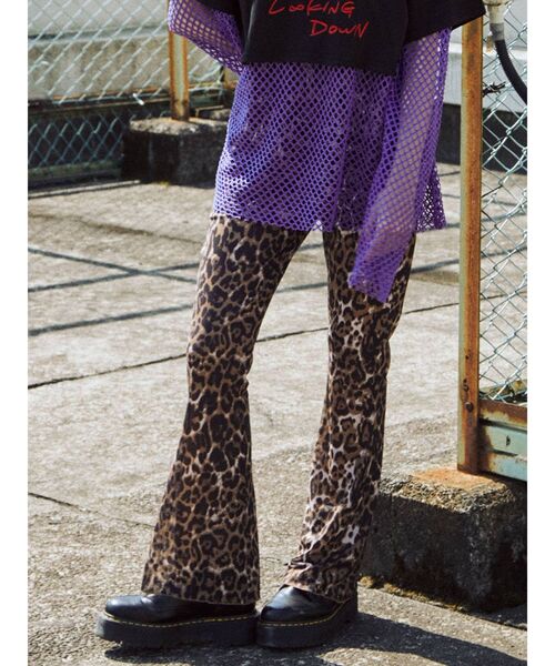 jouetie（ジュエティ）の「メッシュフィットフレアパンツ（その他パンツ・レディース・ブラック/グリーン/その他1/その他2・MEDIUM）」の4枚目の写真