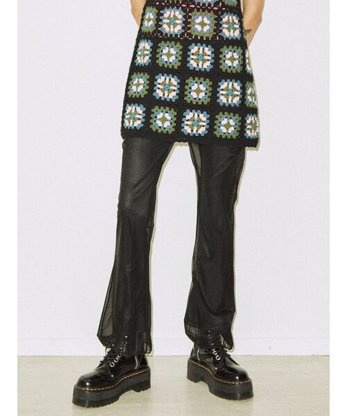 jouetie（ジュエティ）の「メッシュフィットフレアパンツ（その他パンツ・レディース・ブラック/グリーン/その他1/その他2・MEDIUM）」の2枚目の写真