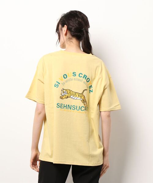 SpRay(スプレイ)の「TIGER Tシャツ(Tシャツ/カットソー・レディース・ブラック/オフホワイト/イエロー/グリーン/レッド系その他・FREE)」の8枚目の写真