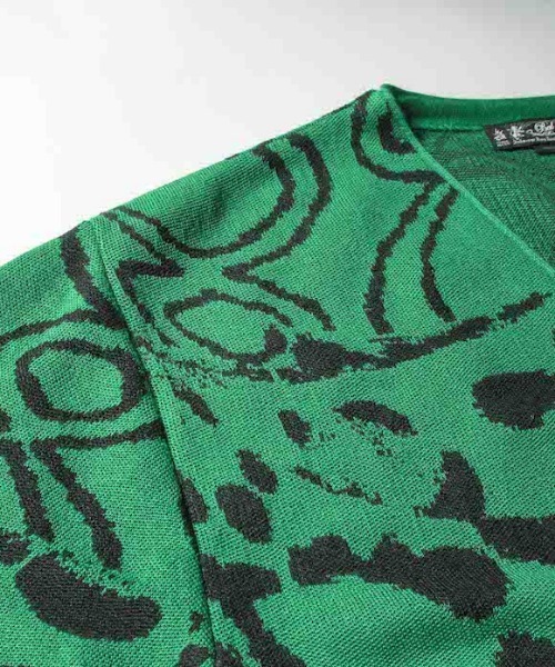 bal(バル)の「BAL JACQUARD RAMIE CARDIGAN(カーディガン/ボレロ・メンズ・グリーン・M/L)」の11枚目の写真