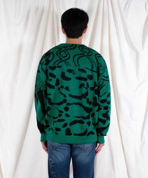 bal(バル)の「BAL JACQUARD RAMIE CARDIGAN(カーディガン/ボレロ・メンズ・グリーン・M/L)」の2枚目の写真