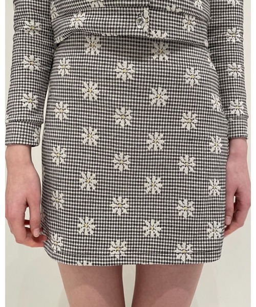 epine（エピヌ）の「gingham flower mini skirt（スカート・レディース・ブラック/レッド・S/M）」の9枚目の写真