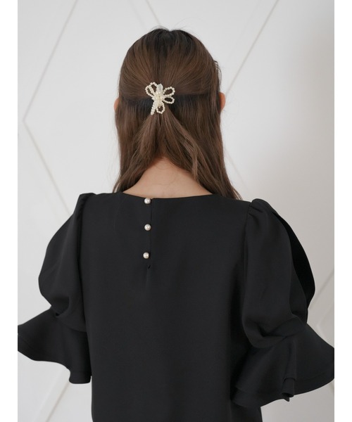 Areeam（アリーム）の「袖タックワンピース（ドレス・レディース・ライトピンク/ブラック・FREE）」の22枚目の写真