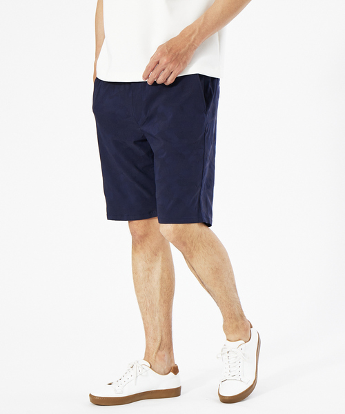 ABAHOUSE GRAY(アバハウスグレイ)の「カモフラ柄 ジャガード ストレッチ イージー ショートパンツ(その他パンツ・メンズ・ネイビー/ブラック・46/48/50)」の1枚目の写真
