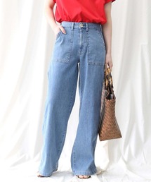 SOMETHING | 【SOMETHING】「COOL」ベイカーワイドパンツ(デニムパンツ)