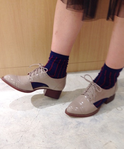 Jeffrey Campbell(ジェフリーキャンベル)の「サイドオープンオックスフォードシューズ(その他シューズ・レディース・ブラック/グレー/ワイン・36/37/38)」の1枚目の写真