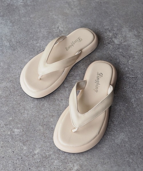 Riberry（リベリー）の「厚底ビーチサンダル（サンダル・レディース・ブラック/ベージュ/アイボリー・MEDIUM/LARGE）」の4枚目の写真