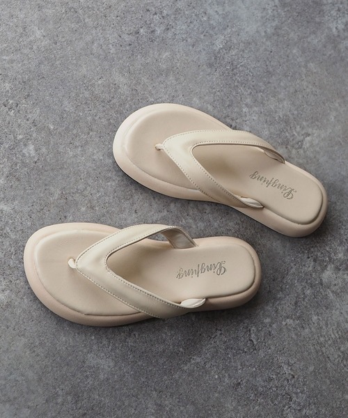 Riberry（リベリー）の「厚底ビーチサンダル（サンダル・レディース・ブラック/ベージュ/アイボリー・MEDIUM/LARGE）」の5枚目の写真