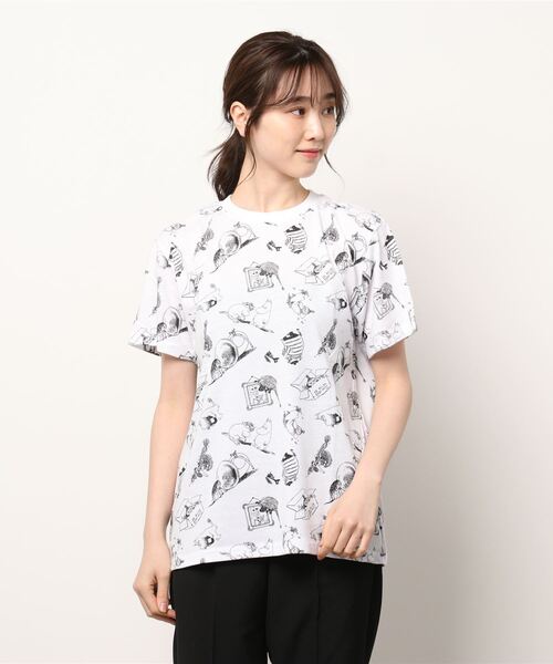 MOOMIN(ムーミン)の「【 MOOMIN 】 総柄クールTシャツ (ムーミン谷の冬/コミック)(Tシャツ/カットソー・レディース・その他1/その他2・MEDIUM/LARGE/X-LARGE)」の2枚目の写真