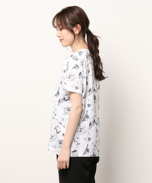 MOOMIN(ムーミン)の「【 MOOMIN 】 総柄クールTシャツ (ムーミン谷の冬/コミック)(Tシャツ/カットソー・レディース・その他1/その他2・MEDIUM/LARGE/X-LARGE)」の3枚目の写真