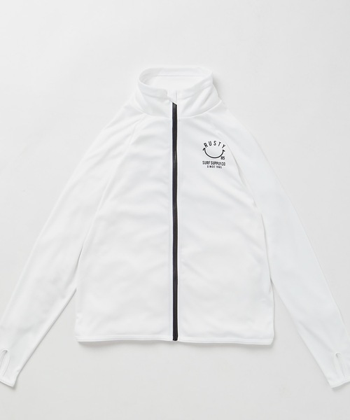 RUSTY（ラスティ）の「【RUSTY:ラスティー】キッズラッシュガード  スマイルシリーズ（ラッシュガード・キッズ・ホワイト/ライトブルー/ブラック/イエロー/ネイビー/ピンク・100/110/120/130/140/150/160）」の21枚目の写真