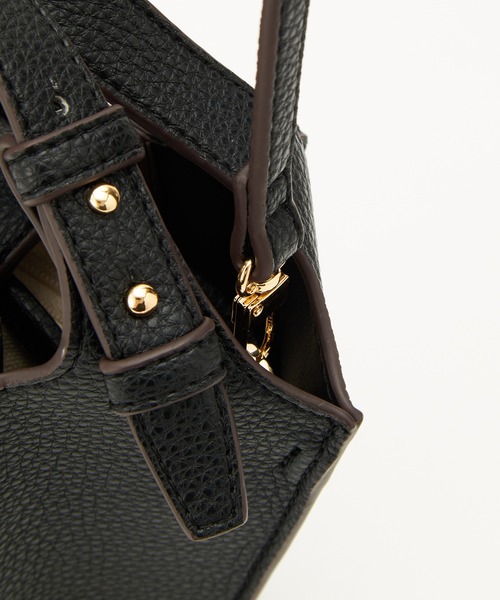 2WAパネルプリーツミニバッグROPE' ロペショルダーバッグ ROPE'（ロペ）の「2WAYパネルプリーツミニバッグ（ショルダーバッグ
