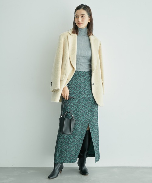 ROPE'(ロペ)の「2WAYパネルプリーツミニバッグ(ショルダーバッグ・レディース・ブラック/オフホワイト/ダークブラウン/モスグリーン・FREE)」の5枚目の写真