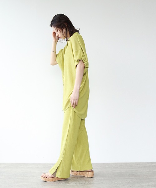 【セール】Sugar Rose / tuck flare pants(スリット入りワイドパンツ)（その他パンツ）｜DRESSLAVE（ドレスレイブ）