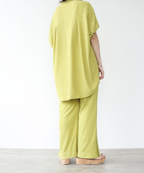 【セール】Sugar Rose / tuck flare pants(スリット入りワイドパンツ)（その他パンツ）｜DRESSLAVE（ドレスレイブ）